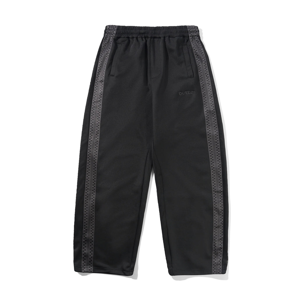 Check Tape Trackpants - Black
