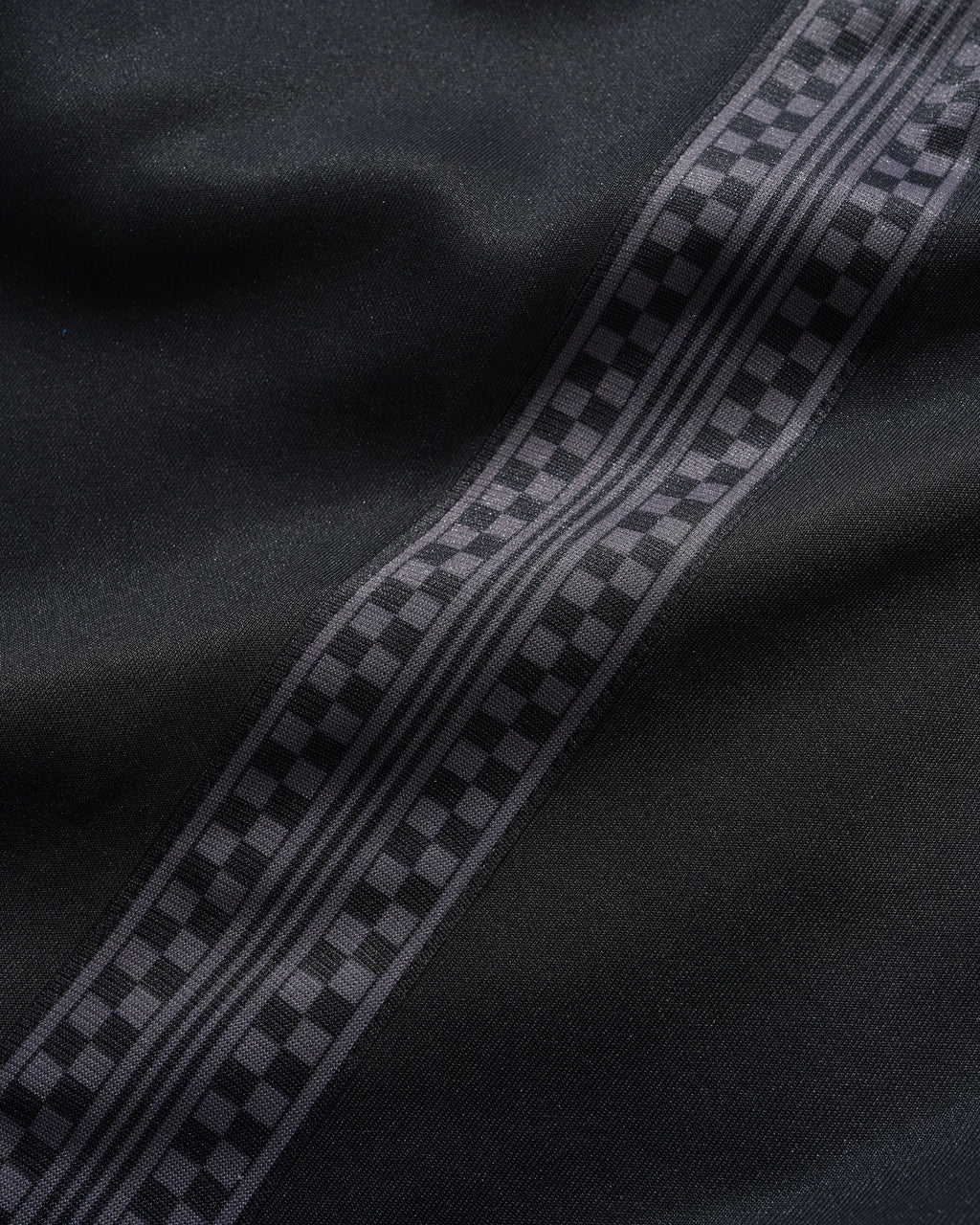 Check Tape Trackpants - Black
