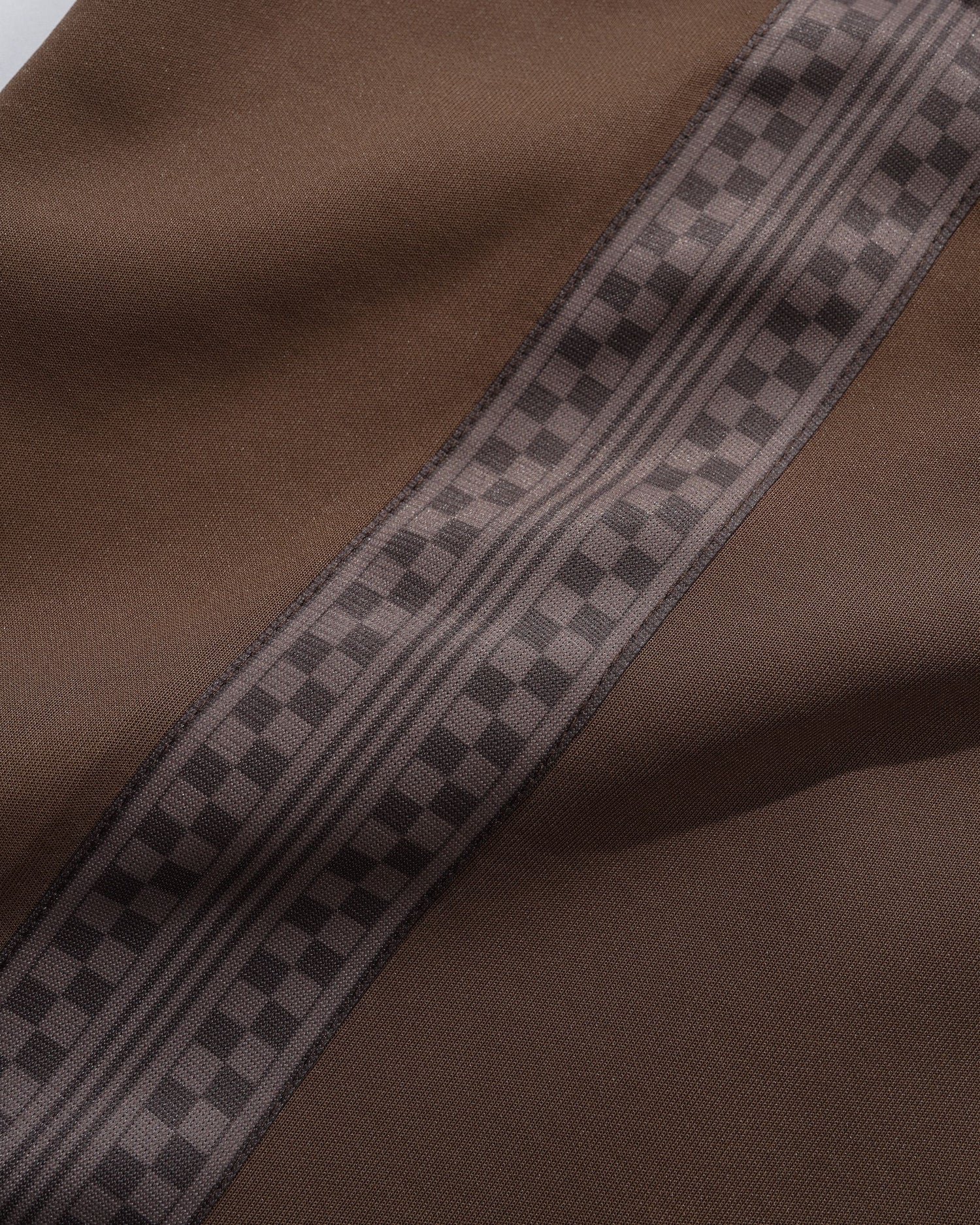Check Tape Trackpants - Brown