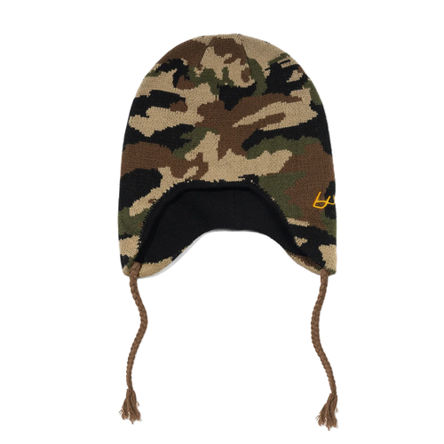 Beanie Earflap Woodland - Camo