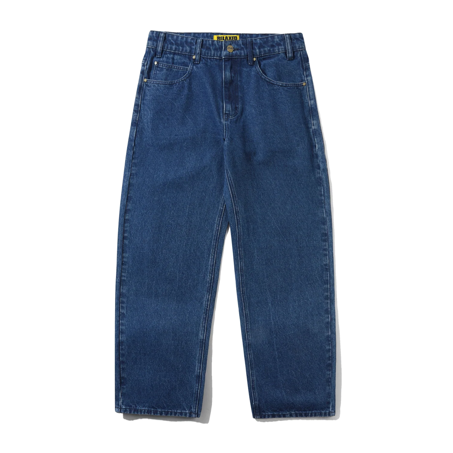 Racer Denim Jeans - Washed Dark Blue