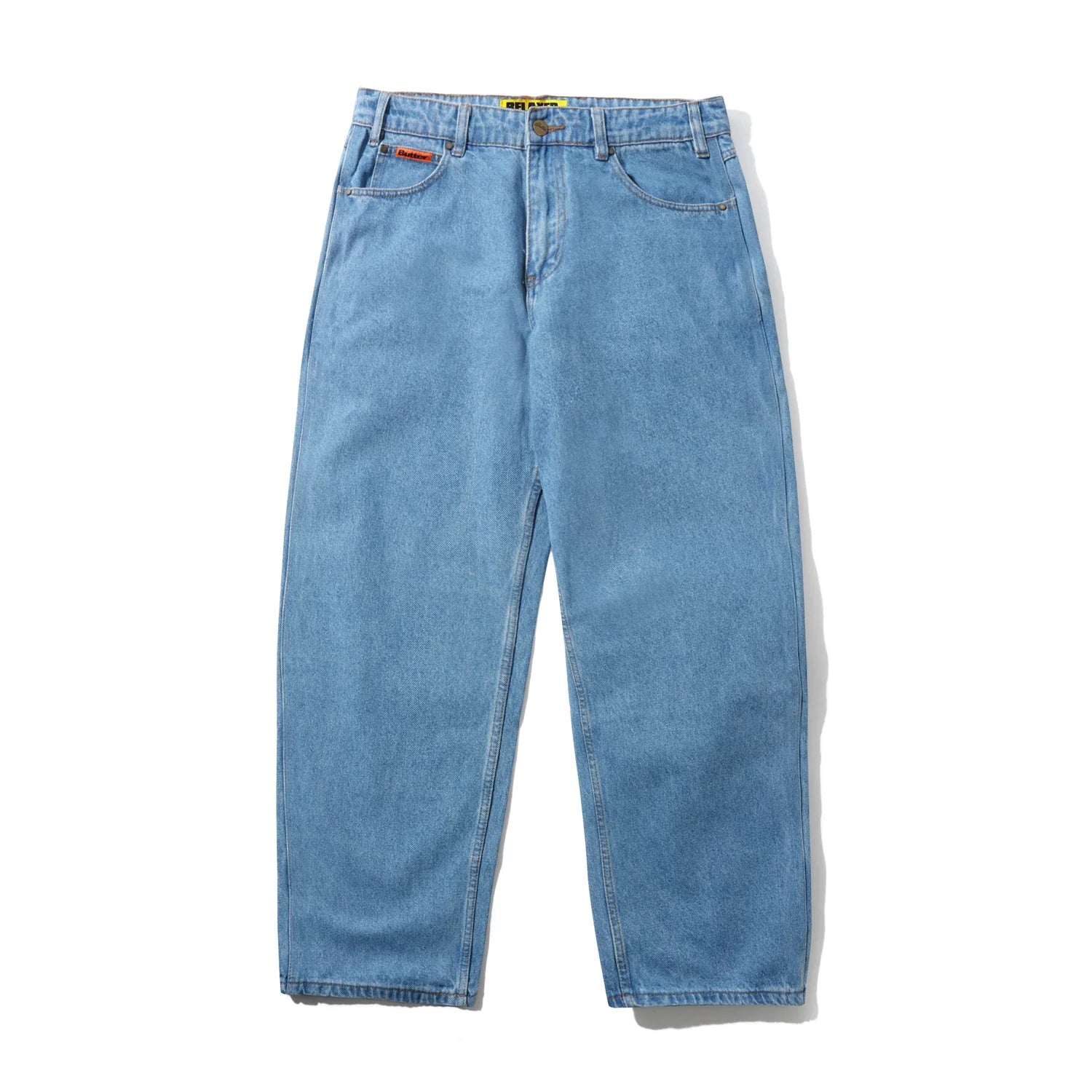 Relaxed Denim Jeans - Washed Indigo