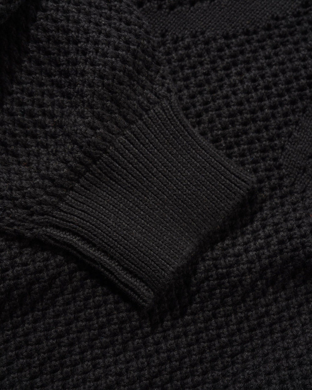 Scribble Knit Sweater - Black