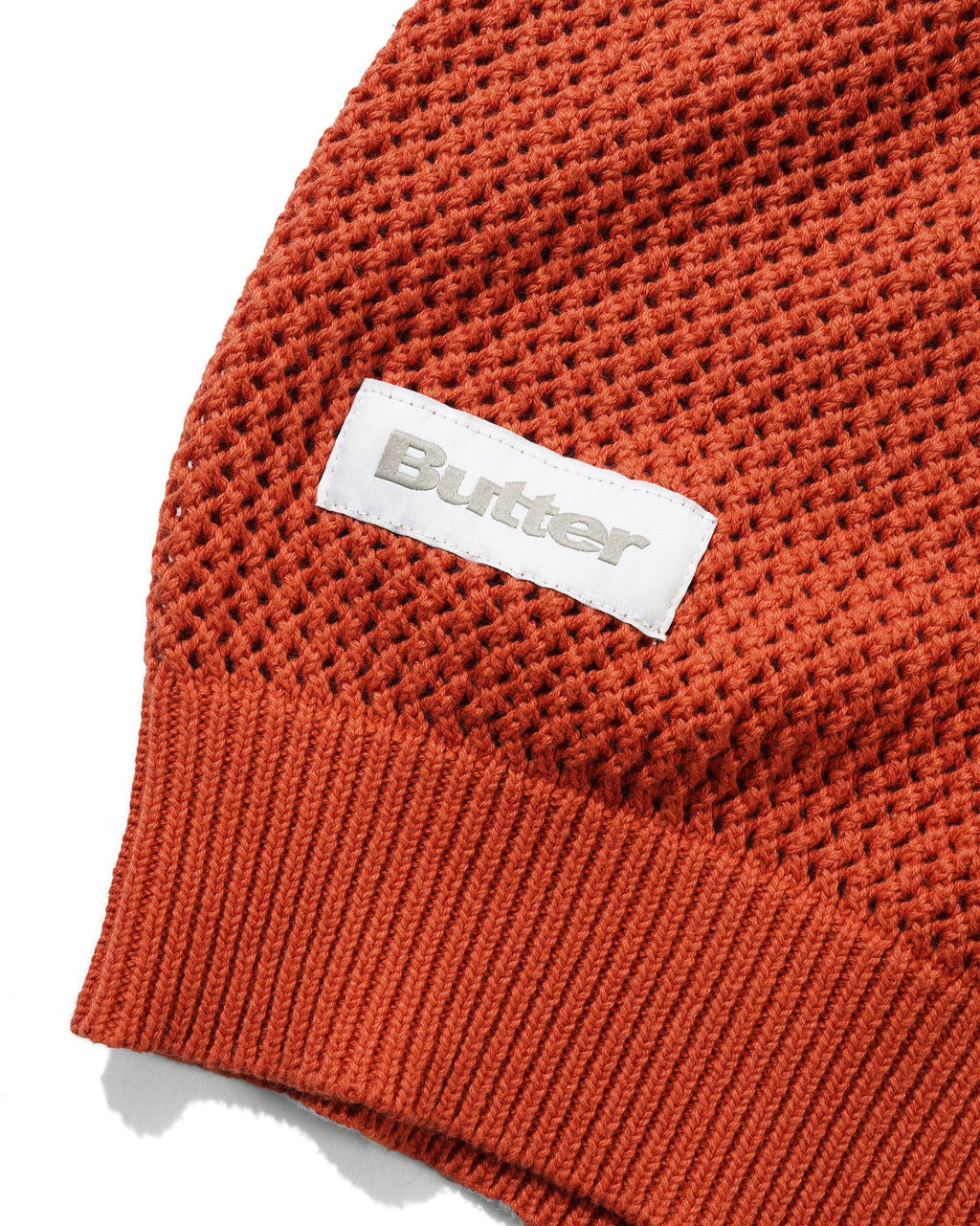 Scribble Knit Sweater - Orange