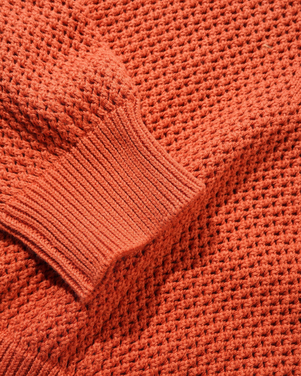 Scribble Knit Sweater - Orange
