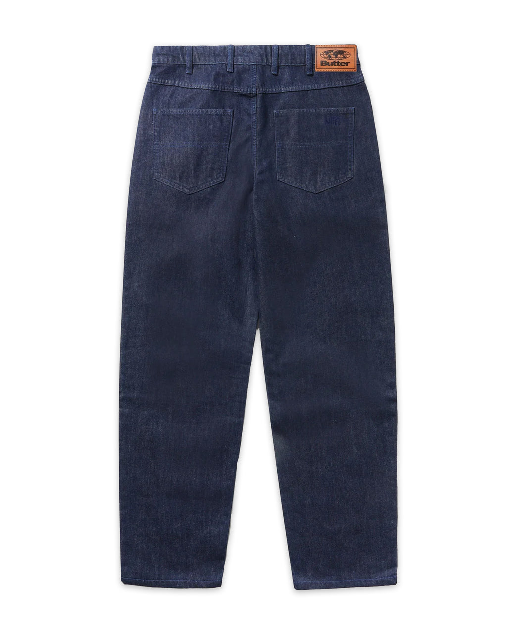 Straight Leg Denim Jeans - Dark Indigo