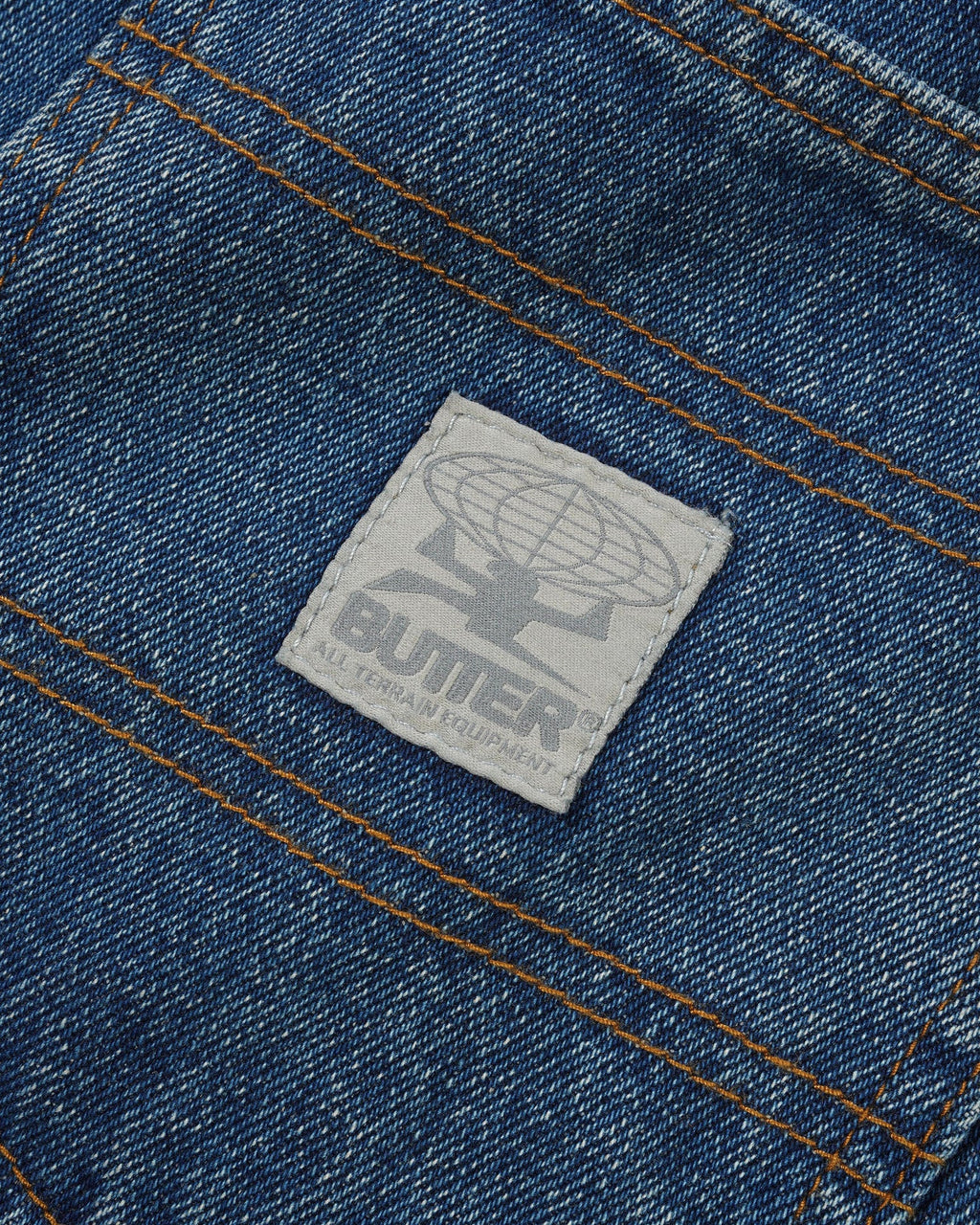 Wide Cut Denim Jeans - Mid Blue
