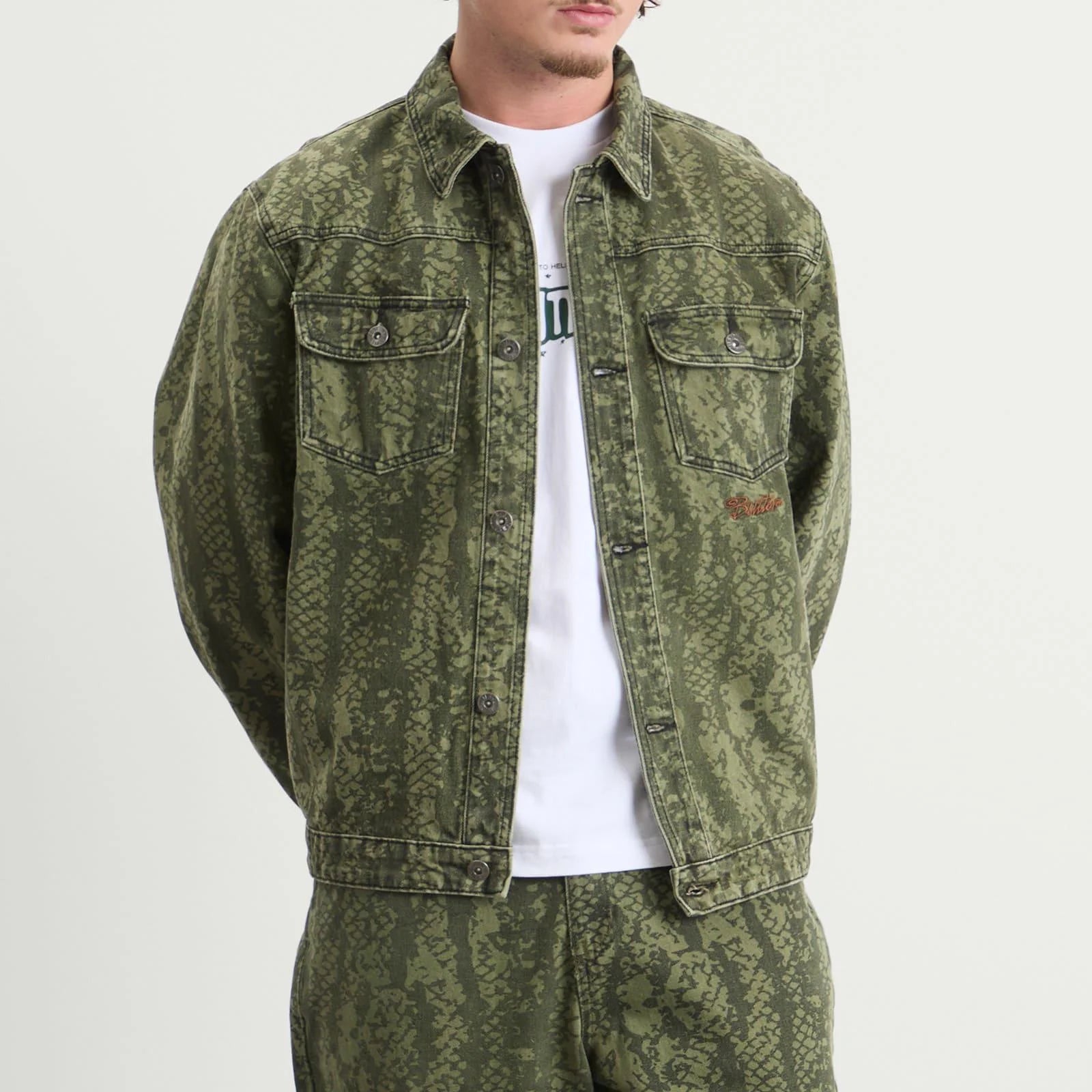 Garage Denim Jacket - Lowland Camo